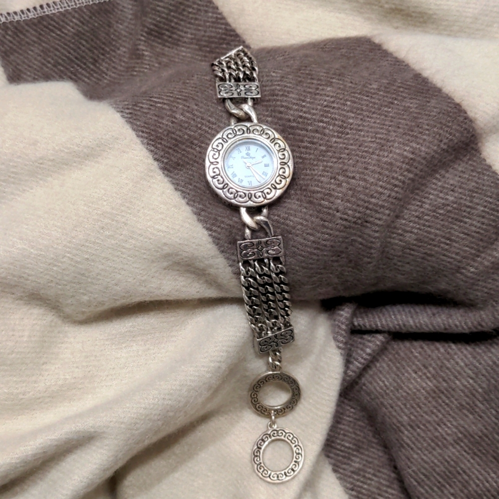 Premier Designs Women's Silver Chain Toggle Closure Watch
